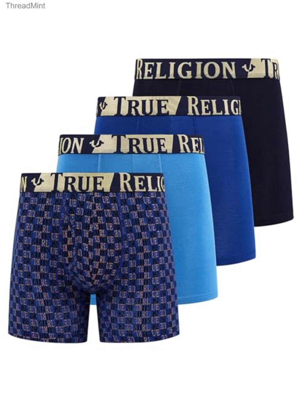 Mens Stretch Modal Boxer Briefs 4 Pack Breathable Contoured Pouch Underwear